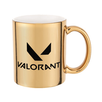 Valorant, Κούπα κεραμική, χρυσή καθρέπτης, 330ml