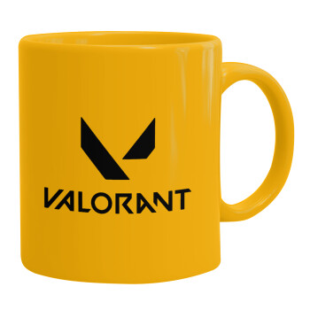 Valorant, Ceramic coffee mug yellow, 330ml (1pcs)