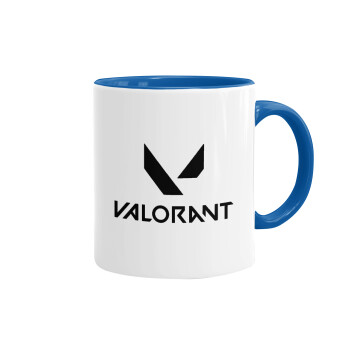 Valorant, Κούπα χρωματιστή μπλε, κεραμική, 330ml