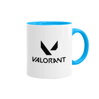 Valorant, Mug colored light blue, ceramic, 330ml