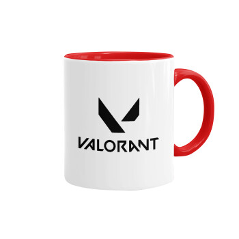 Valorant, Mug colored red, ceramic, 330ml