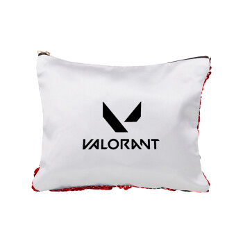 Valorant, Red sequin cosmetic bag