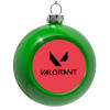 Green Christmas tree ornament bauble 8cm