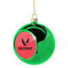 Green Christmas tree ornament ball 8cm