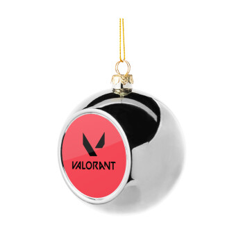 Valorant, Χριστουγεννιάτικη μπάλα δένδρου Ασημένια 8cm