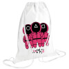 Backpack pouch GYMBAG white (28x40cm)