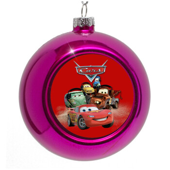 Αυτοκίνητα, Purple Christmas tree ornament bauble 8cm