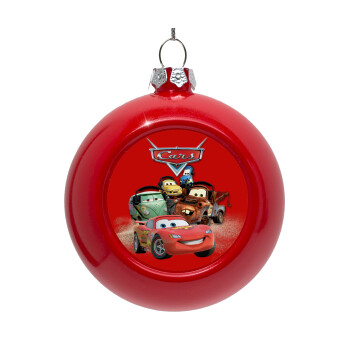 Αυτοκίνητα, Red Christmas tree ornament bauble 8cm