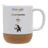 Ceramic coffee mug Cork (MAT), 330ml (1pcs)