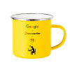 Yellow Enamel Metallic Cup 360ml