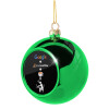 Green Christmas tree ornament ball 8cm