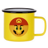 Metallic enamel MATT Yellow cup 360ml