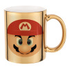 Mug ceramic, gold mirror, 330ml