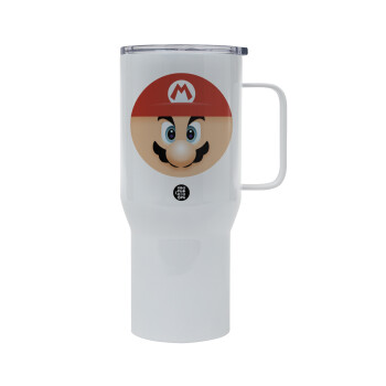 Super mario flat, Mega Stainless steel Tumbler with lid, double wall 750L