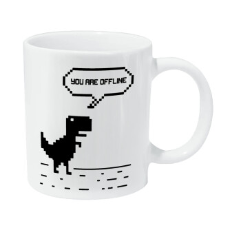 You are offline dinosaur, Κούπα Giga, κεραμική, 590ml