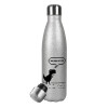 Metallic Glitter Silver Thermos Flask (Stainless steel), double-walled, 500ml