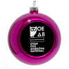 Purple Christmas tree ornament bauble 8cm