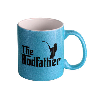 The rodfather, Κούπα Σιέλ Glitter που γυαλίζει, κεραμική, 330ml