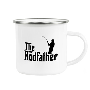 The rodfather, Metallic enamel cup white 360ml