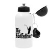 Metal water bottle, White, aluminum 500ml