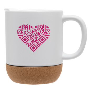 Heart hidden MSG, try me!!!, Ceramic coffee mug Cork (MAT), 330ml (1pcs)