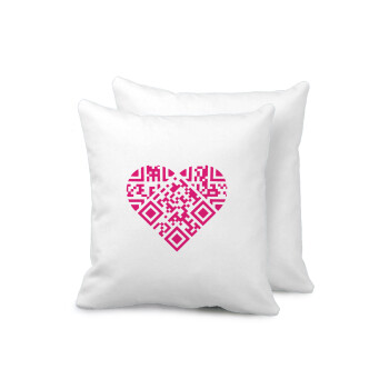 Heart hidden MSG, try me!!!, Sofa cushion 40x40cm includes filling