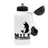 Metal water bottle, White, aluminum 500ml