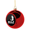 Christmas tree ball Red 8cm