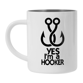 Yes i am Hooker, Mug Stainless steel double wall 450ml