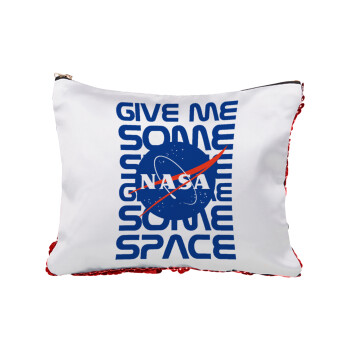 NASA give me some space, Red sequin cosmetic bag