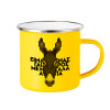 Yellow Enamel Metallic Cup 360ml