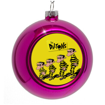 The Daltons, Purple Christmas tree ornament bauble 8cm