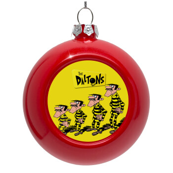 The Daltons, Red Christmas tree ornament bauble 8cm