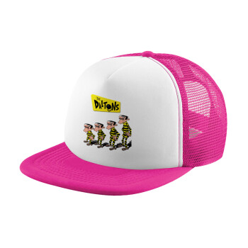 The Daltons, Adult Soft Trucker Hat with Pink/White Mesh (POLYESTER, ADULT, UNISEX, ONE SIZE)