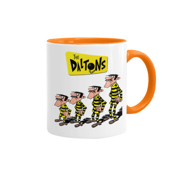 The Daltons, Mug colored orange, ceramic, 330ml