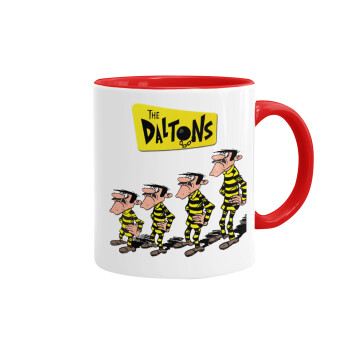 The Daltons, Mug colored red, ceramic, 330ml