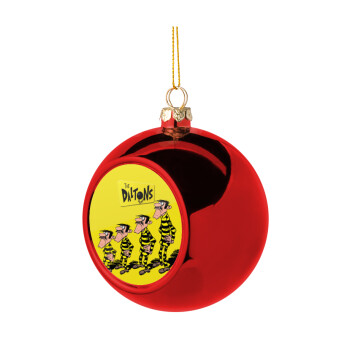 The Daltons, Χριστουγεννιάτικη μπάλα δένδρου Κόκκινη 8cm