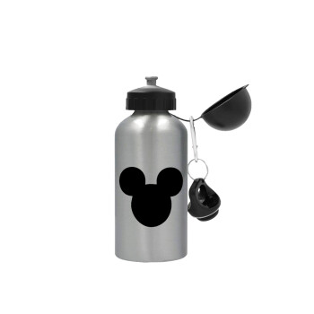 mouse man, Metallic water jug, Silver, aluminum 500ml