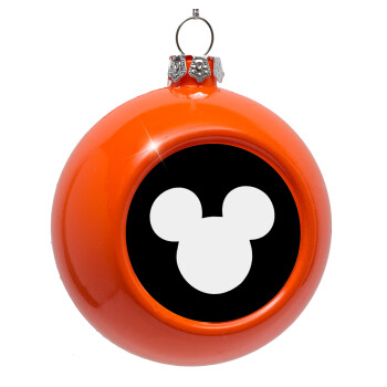 mouse man, Orange Christmas tree ornament bauble 8cm