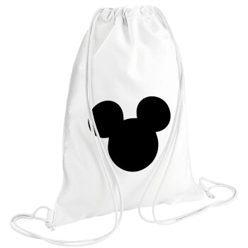 mouse man, Backpack pouch GYMBAG white (28x40cm)