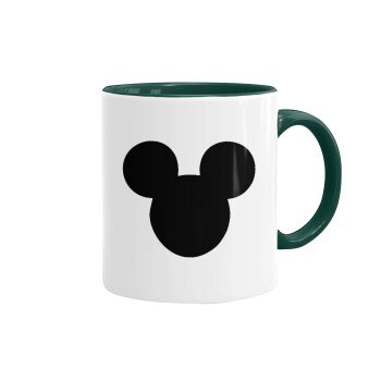 mouse man, Mug colored green, ceramic, 330ml