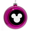 Purple Christmas tree ornament bauble 8cm