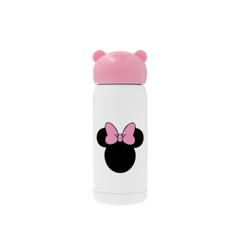 mouse girl, Ροζ ανοξείδωτο παγούρι θερμό (Stainless steel), 320ml