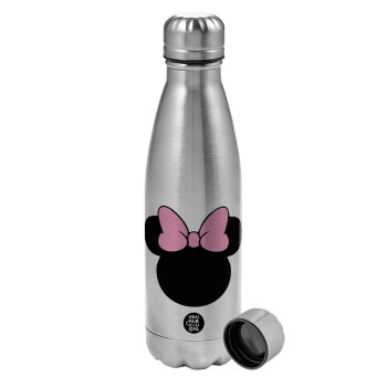 mouse girl, Metallic water bottle, stainless steel, 750ml