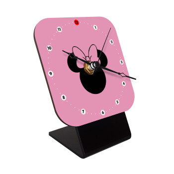 mouse girl, Επιτραπέζιο ρολόι ξύλινο με δείκτες (10cm)