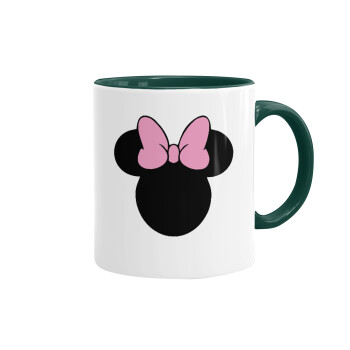mouse girl, Mug colored green, ceramic, 330ml