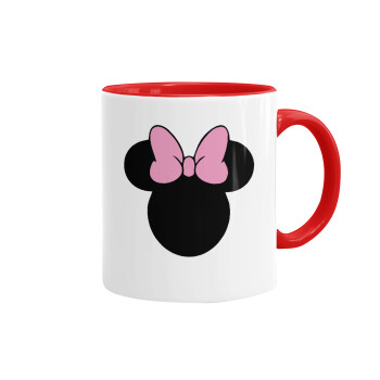 mouse girl, Mug colored red, ceramic, 330ml