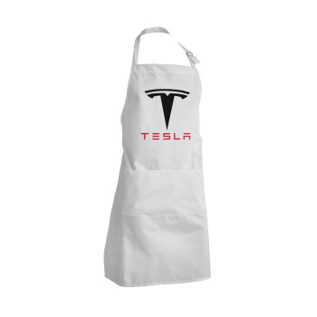 Tesla motors, Adult Chef Apron (with sliders and 2 pockets)