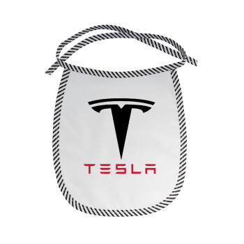 Tesla motors, Σαλιάρα μωρού αλέκιαστη με κορδόνι Μαύρη
