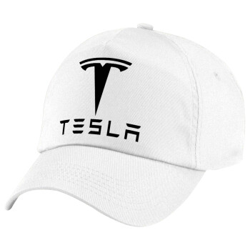 Tesla motors, Children's Baseball Cap, 100% Cotton Twill, White (COTTON, CHILDREN'S, UNISEX, ONE SIZE)